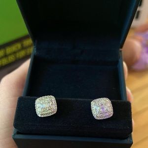 NIB KAY earrings. 1/2 ct 10K white gold